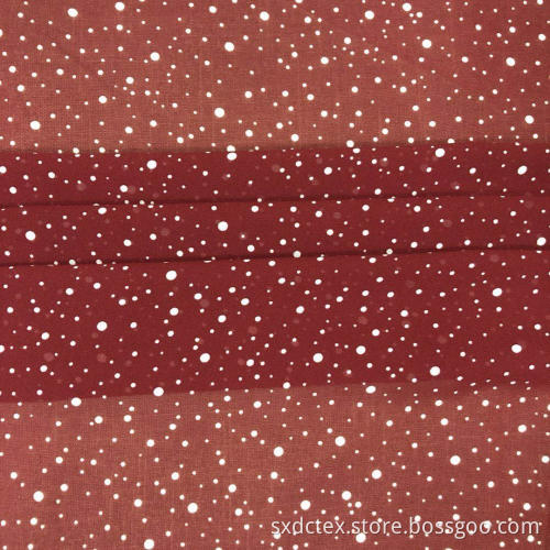Woven Poly Crepe Magic Sky Stars Printed Fabric